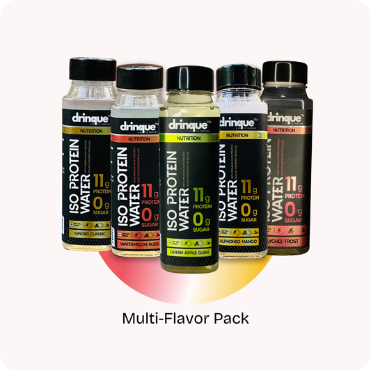 drinque ISO PROTEIN WATER- 11g ISOLATE PROTEIN (Variety Pack)