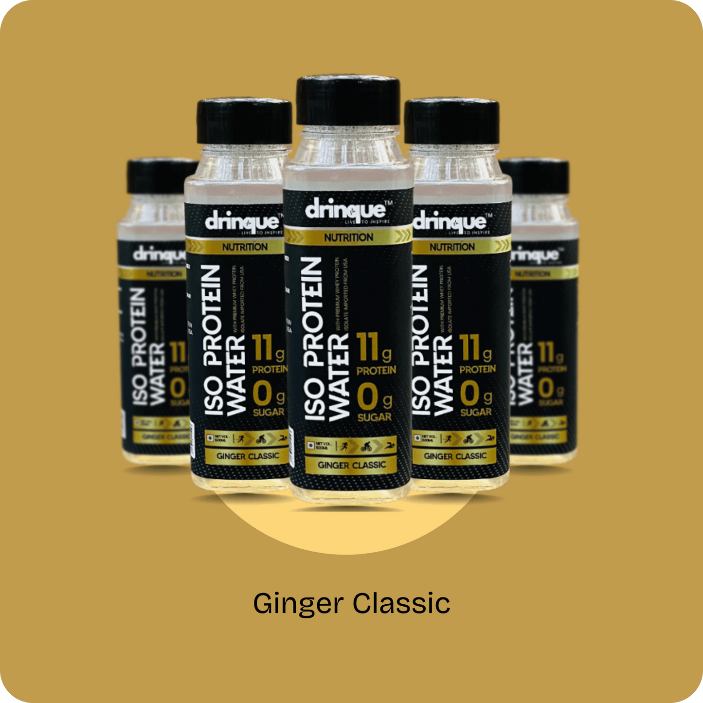drinque™ ISO PROTEIN WATER- 11g ISOLATE PROTEIN (Ginger Classic)