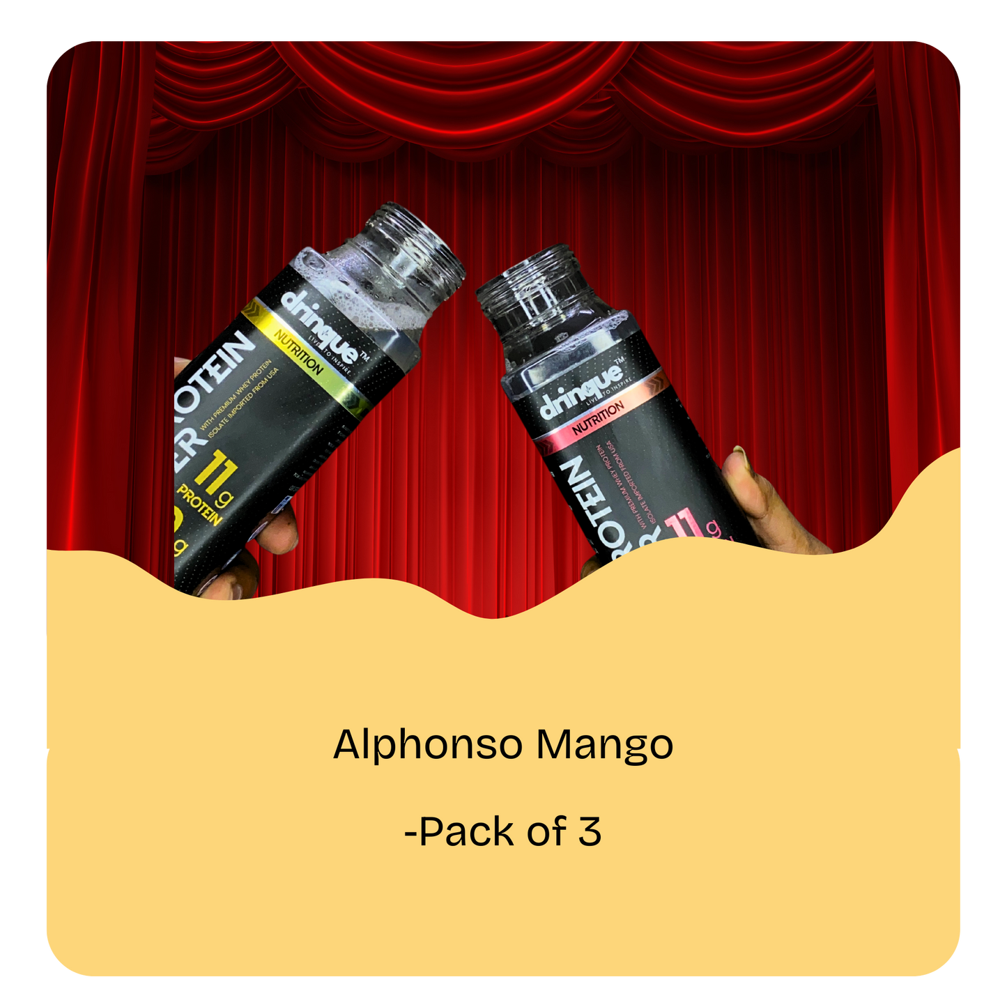 drinque™ ISO PROTEIN WATER- 11g ISOLATE PROTEIN (Alphonso Mango)